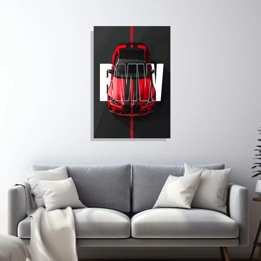 Djane Studio Car Acrylic Wall Frame | Luxury Car Wall Frame for Living Room, Bedroom, Office & Gaming Room | Modern Home Décor | Pack of 1 | Size 15x10 Inch